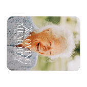 思い出を愛する写真のモダン記念エレガント碑 マグネット (横)