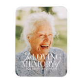 思い出を愛する写真のモダン記念エレガント碑 マグネット (縦)