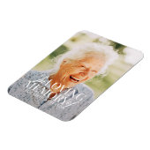 思い出を愛する写真のモダン記念エレガント碑 マグネット (左側)