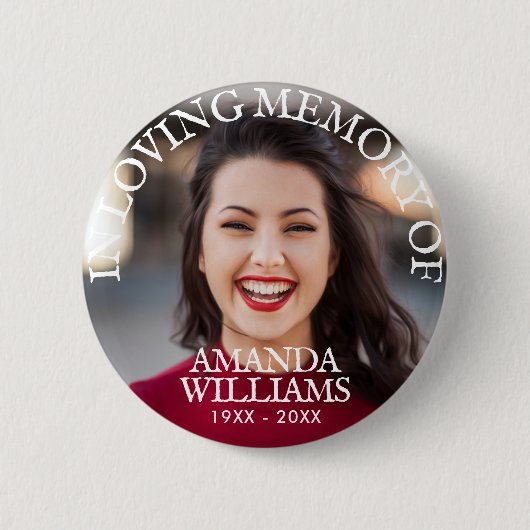 思い出を愛する写真の葬儀 缶バッジ (正面)