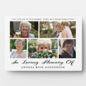 思い出を愛する写真コラージュ フォトプラーク (正面)