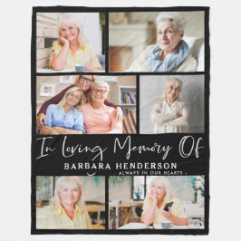 思い出を愛する写真コラージュ フリースブランケット