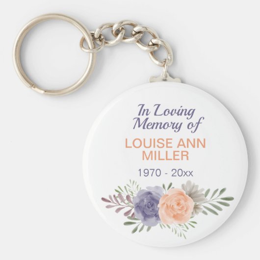 思い出を愛する牡丹の記念碑 キーホルダー (正面)