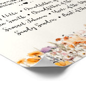 思い出を愛する秋の野草 ポスター (角)