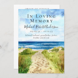 思い出を愛する葬儀ビーチ プログラム