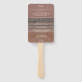 思い出を愛する葬儀プログラムの海 ハンドファン (裏面)