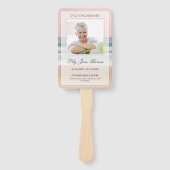 思い出を愛する葬儀プログラムの海 ハンドファン (正面)