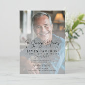 思い出を愛する葬儀写真のミニマル主義者 招待状 (スタンド正面)