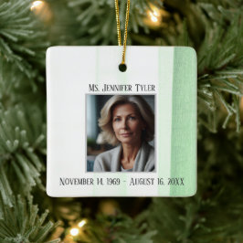 思い出を愛する葬儀記念碑の緑 セラミックオーナメント