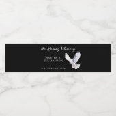 思い出を愛する追悼の鳩 ペットボトルラベル (シングルラベル)