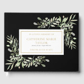 思い出を愛する追悼式の緑 ゲストブック (正面)