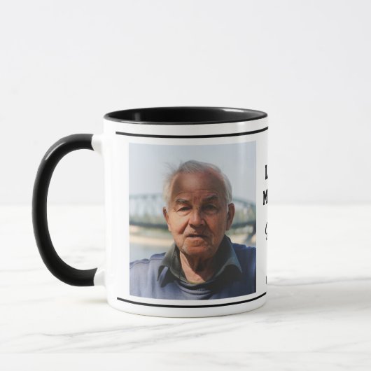 思い出を愛する2枚の写真の保存 マグカップ (左)