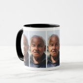 思い出を愛する4枚の写真の保存 マグカップ (正面左)