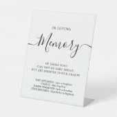 思い出を愛パーソナライズされたし結婚て 台座サイン (正面)