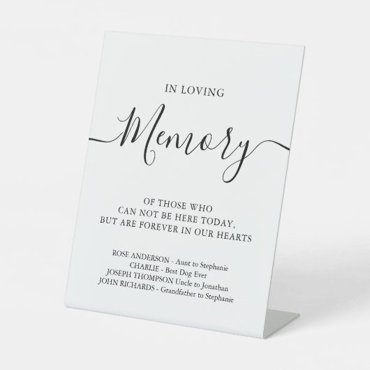 思い出を愛パーソナライズされたし結婚て 台座サイン (正面)