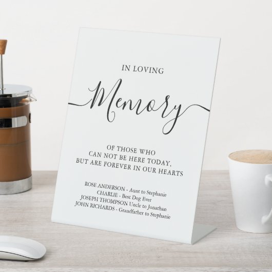 思い出を愛パーソナライズされたし結婚て 台座サイン (インサイチュ)