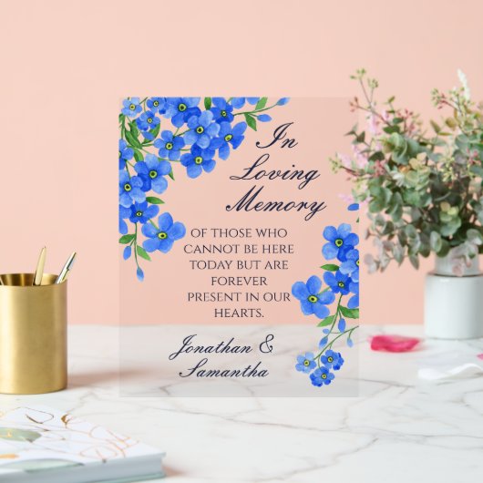 思い出を愛結婚する人の供養表で アクリルサイン (ウェディング)