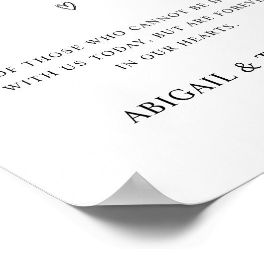 思い出を愛結婚する人の供養表で ポスター (角)