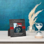 思い出を愛落ちたする消防士の記念碑 フォトプラーク (インサイチュ)