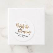 思い出を楽しむ，金ゴールド手書きタイポグラフィ フェイバータグ (インサイチュ)