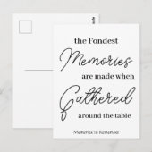 思い出を覚えておく ポストカード (正面/裏面)