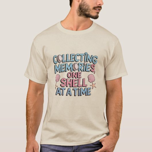 思い出を集める、一度に1つのシェル Tシャツ (正面)