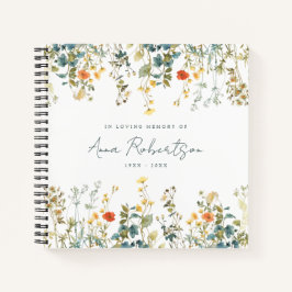 思い出エレガントに山花お葬式ゲストブック ノートブック