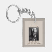 思い出エレガントに浮かぶ葬儀記念碑 キーホルダー (正面左)