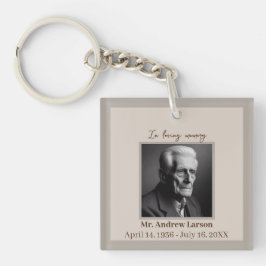 思い出エレガントに浮かぶ葬儀記念碑 キーホルダー
