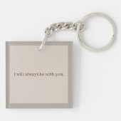 思い出エレガントに浮かぶ葬儀記念碑 キーホルダー (裏面)