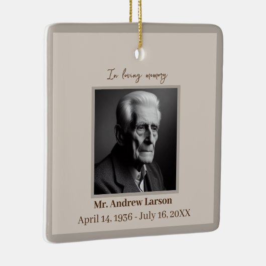 思い出エレガントに浮かぶ葬儀記念碑 セラミックオーナメント (右)