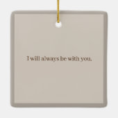 思い出エレガントに浮かぶ葬儀記念碑 セラミックオーナメント (裏面)