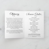 思い出エレガントの葬儀を愛する写真 プログラム (内部)