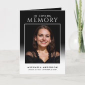 思い出エレガントを愛して写真葬儀/メモリアル プログラム (正面)