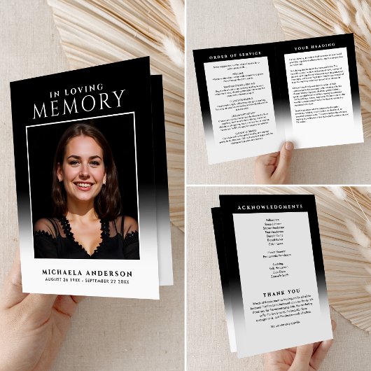 思い出エレガントを愛して写真葬儀/メモリアル プログラム