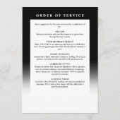 思い出エレガントを愛して写真葬儀/メモリアル プログラム (裏面)