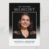 思い出エレガントを愛して写真葬儀/メモリアル プログラム (正面)