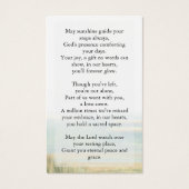 思い出エレガントを愛して葬儀記念祈りの言葉 (裏面)