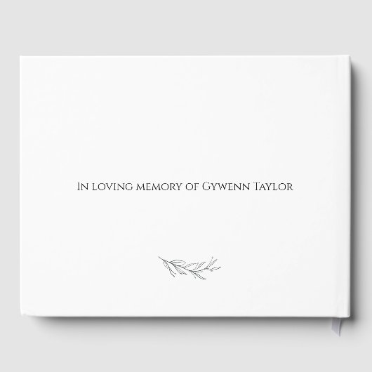 思い出エレガントを愛して |メモリアルゲストブック ゲストブック (裏面)