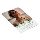 思い出エレガントを愛する葬儀のアイボリーフローラ マグネット (右側)