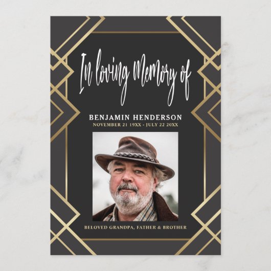 思い出エレガント葬式を愛する写真 プログラム (正面)