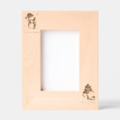 「思い出エレガント:カスタマイズ可能なフォトフレーム」 レーザー彫刻フレーム (正面)