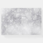 思い出カスタムに浮かぶシルバーブルーフォトメモリアル ゲストブック (裏面)