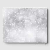 思い出カスタムに浮かぶシルバーブルーフォトメモリアル ゲストブック (裏面)