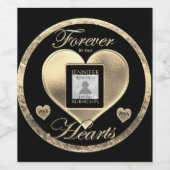 思い出カスタムを愛して記念撮影 ワインラベル (シングルラベル)