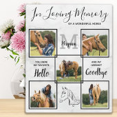 思い出カスタムを愛する中のペット馬の記念写真 フォトプラーク