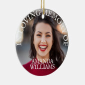 思い出カスタムを愛する写真追悼碑 セラミックオーナメント (右)