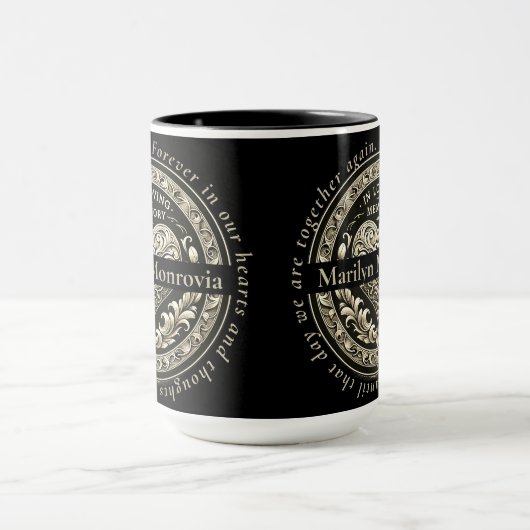 思い出カスタムを愛する心の中で マグカップ (中央)