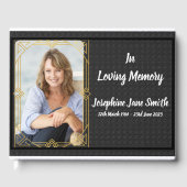 思い出カスタムを愛する時の葬儀写真追悼記念 ゲストブック (正面)