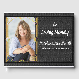 思い出カスタムを愛する時の葬儀写真追悼記念 ゲストブック